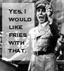 Goebbels just takes an order.